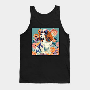 Japanese Spaniel in 80's Tank Top